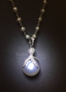 Octopus Diamond Pearl Pendant