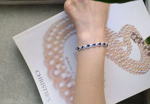 Blue Sapphire Diamond Bracelet